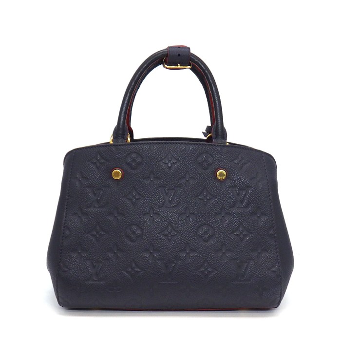 ルイ・ヴィトン LOUIS VUITTON ハンドバッグ モンテーニュ BB M42747 2017年 マリーヌルージュ モノグラムアンプラントレザー 【中古】