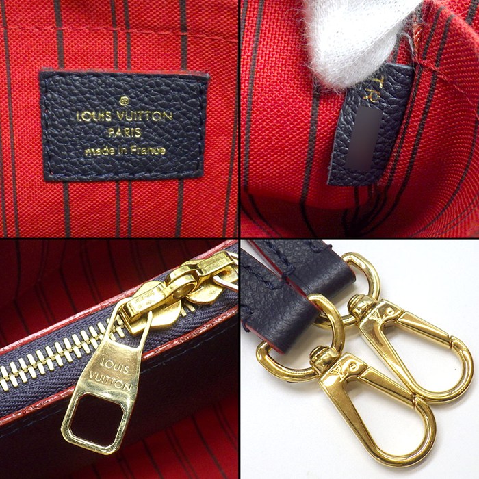 ルイ・ヴィトン LOUIS VUITTON ハンドバッグ モンテーニュ BB M42747 2017年 マリーヌルージュ モノグラムアンプラントレザー 【中古】