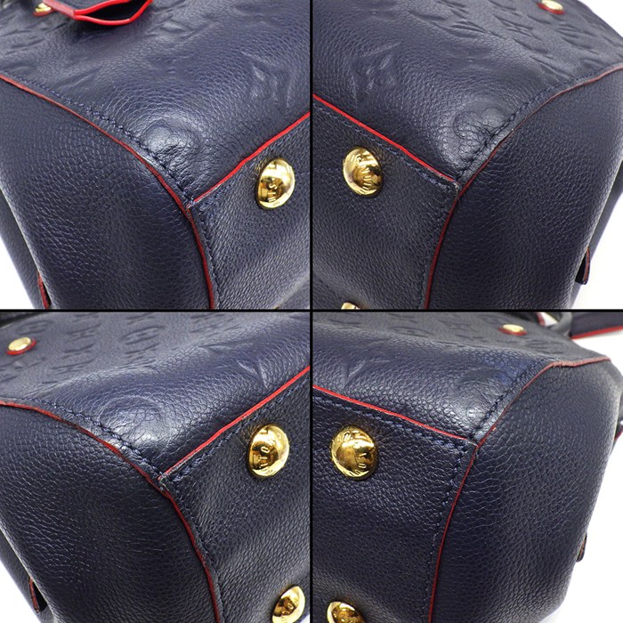 ルイ・ヴィトン LOUIS VUITTON ハンドバッグ モンテーニュ BB M42747 2017年 マリーヌルージュ モノグラムアンプラントレザー 【中古】