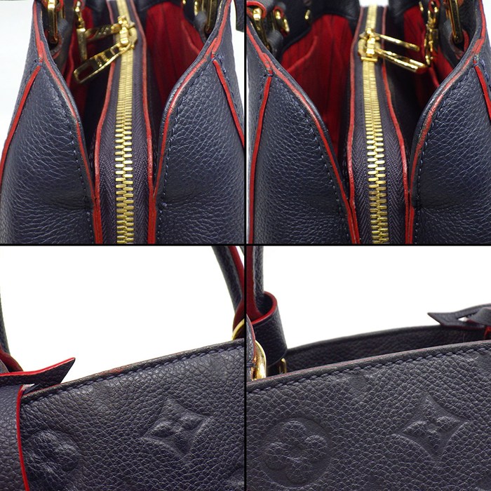 ルイ・ヴィトン LOUIS VUITTON ハンドバッグ モンテーニュ BB M42747 2017年 マリーヌルージュ モノグラムアンプラントレザー 【中古】