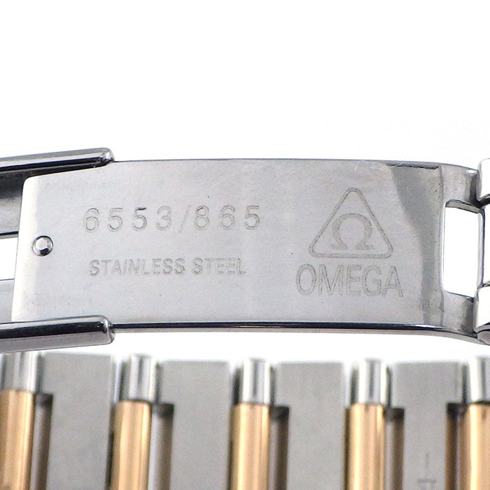 オメガ OMEGA 腕時計 コンステレーション 111.25.23.60.55.003 12ポイント ダイヤインデックス/ベゼル ホワイトシェル ギョーシェ文字盤 K18PG SS クオーツアナログ 【中古】