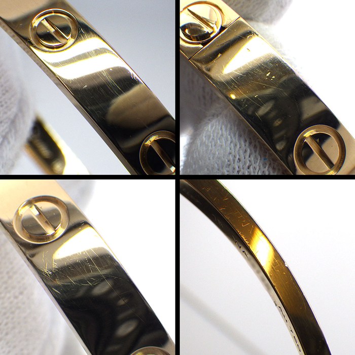 カルティエ Cartier バングル ラブ クラシックモデル B6067518 K18YG / #18 【現行型】【中古】