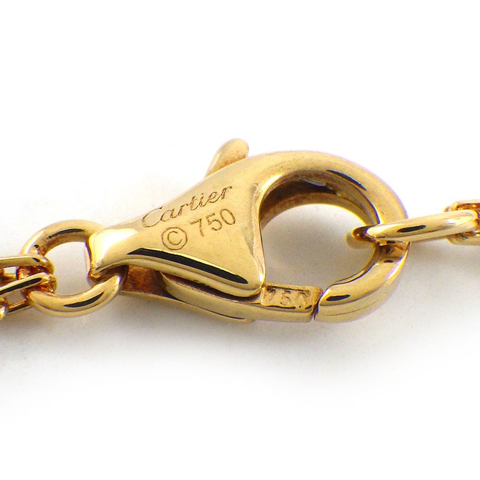 カルティエ Cartier ネックレス ラブサークル B7219500 2ポイント ダイヤモンド 計0.03ct K18YG 【中古】