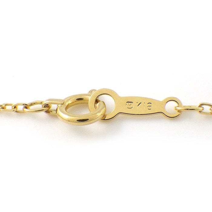 ミキモト MIKIMOTO ネックレス 3ポイント パール 5.0mm珠 ダイヤモンド K18YG 【中古】