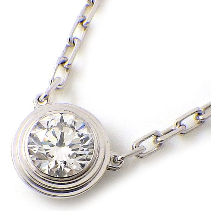 磨き済み□カルティエ Cartier ネックレス ダムール/ディアマンレジェ 