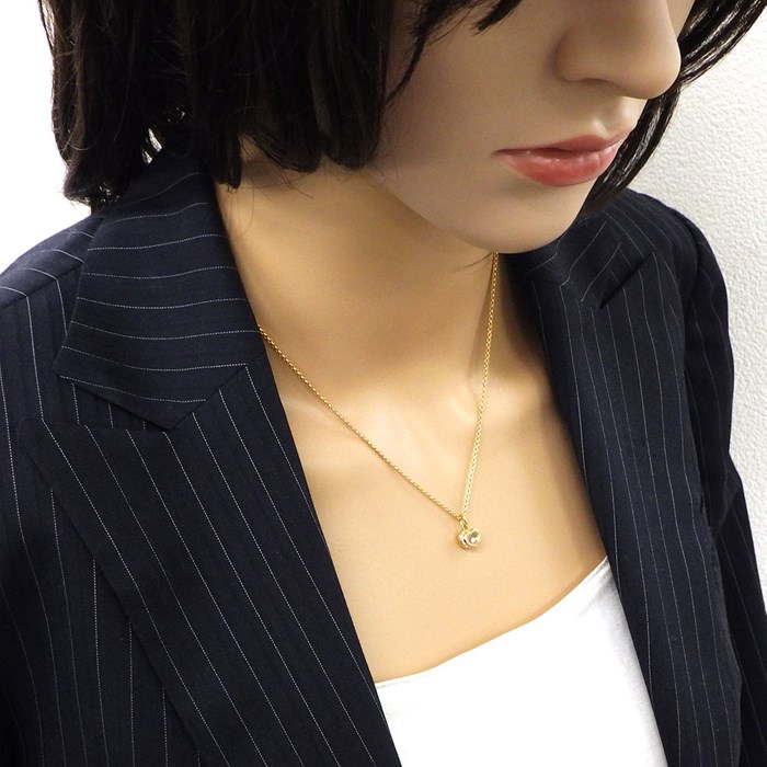 ショパール Chopard ネックレス ハッピーダイヤモンド 799008-5001 ハート モチーフ ムービング ダイヤモンド K18PG 【中古】