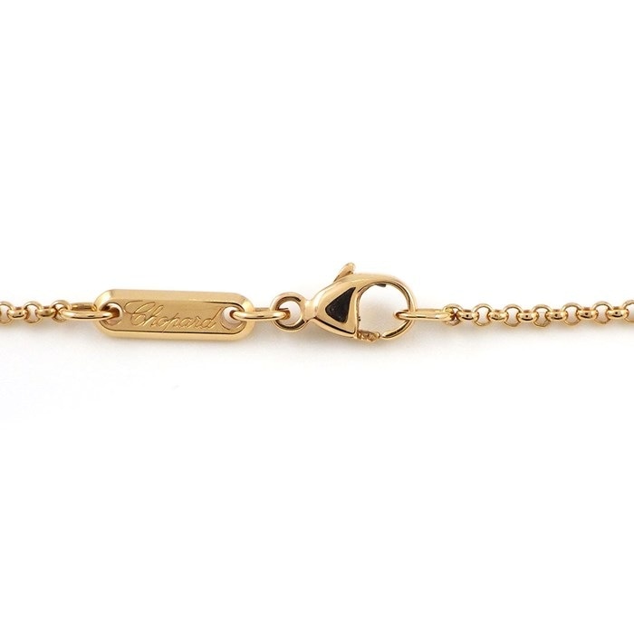 ショパール Chopard ネックレス ハッピーダイヤモンド 799008-5001 ハート モチーフ ムービング ダイヤモンド K18PG 【中古】