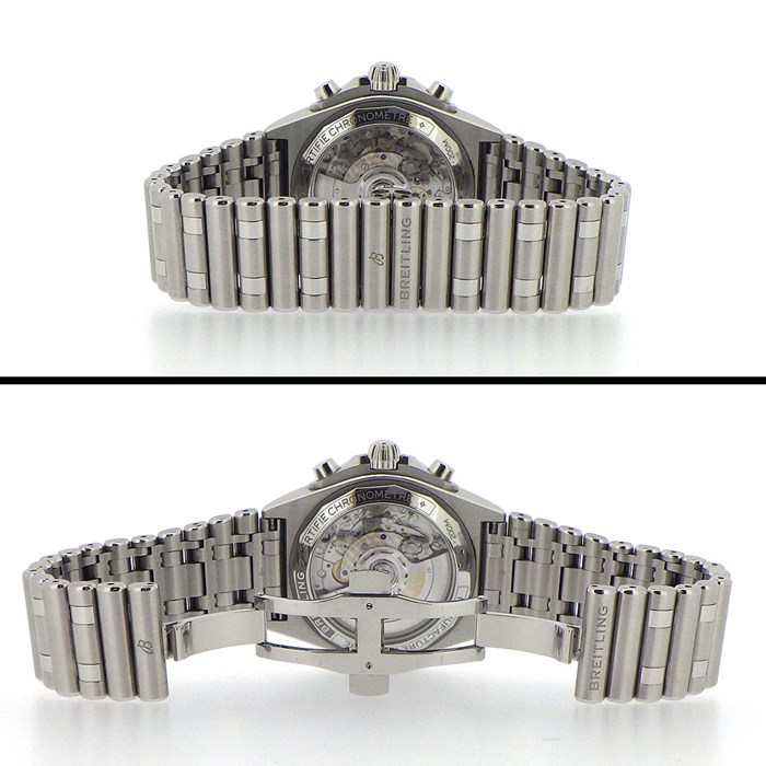 ブライトリング Breitling 腕時計 クロノマット B01 42 ベントレー AB0134/AB01343A1L1A1 デイト カレンダー クロノグラフ 夜光針/インデックス スモールセコンド 裏スケ 回転式ベゼル グリーン サンレイ文字盤 SS 自動巻き 【箱・保付き】 【中古】