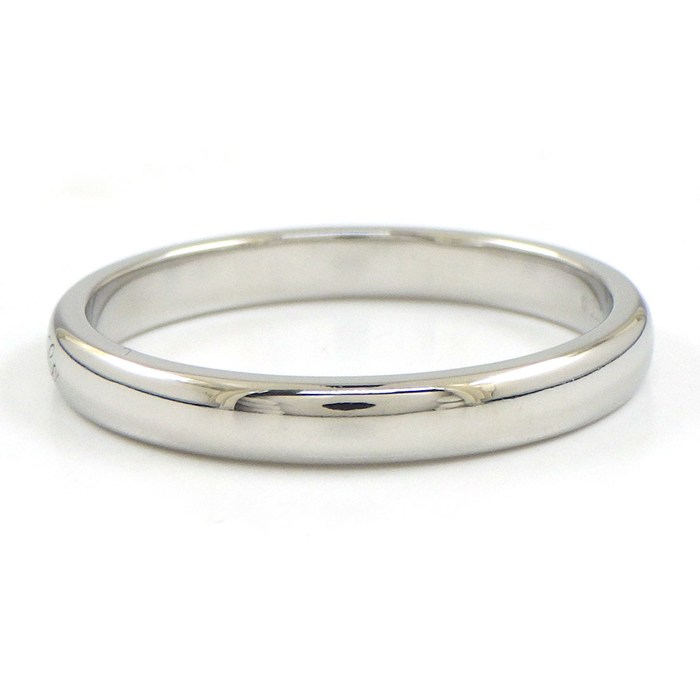 ティファニー Tiffany & Co. リング ノーツ ルシダ ロゴ PT950 19号 【中古】