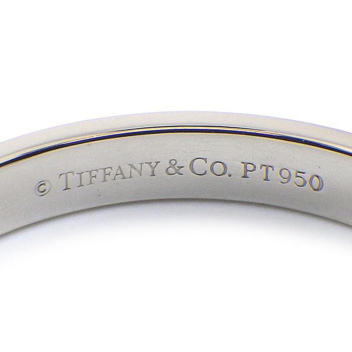 ティファニー Tiffany & Co. リング ノーツ ルシダ ロゴ PT950 19号 【中古】