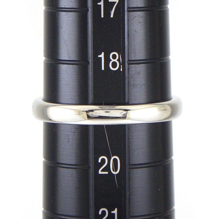 ティファニー Tiffany & Co. リング ノーツ ルシダ ロゴ PT950 19号 【中古】
