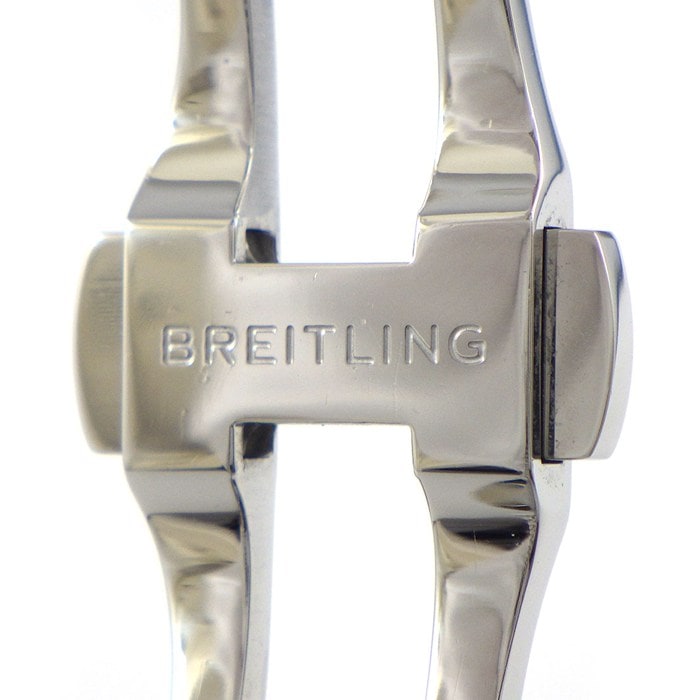 ブライトリング Breitling 腕時計 クロノマット32 A77310 サンレイ ブルー文字盤 デイト 夜光針/インデックス SS クオーツアナログ 【中古】