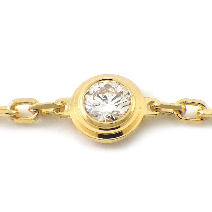 カルティエ Cartier ブレスレット ダムール SM ディアマン レジェ B6043300 ダイヤモンド 0.09ct K18YG 【箱・保付き】 【中古】