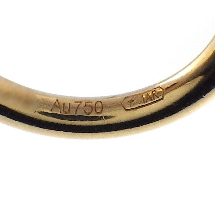 カルティエ Cartier シングルピアス ジュストアンクル ミニモデル B8301446 フープ 釘モチーフ K18YG ※片方のみ 【中古】