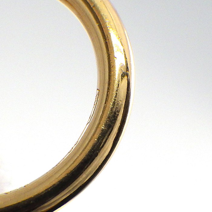 カルティエ Cartier シングルピアス ジュストアンクル ミニモデル B8301446 フープ 釘モチーフ K18YG ※片方のみ 【中古】