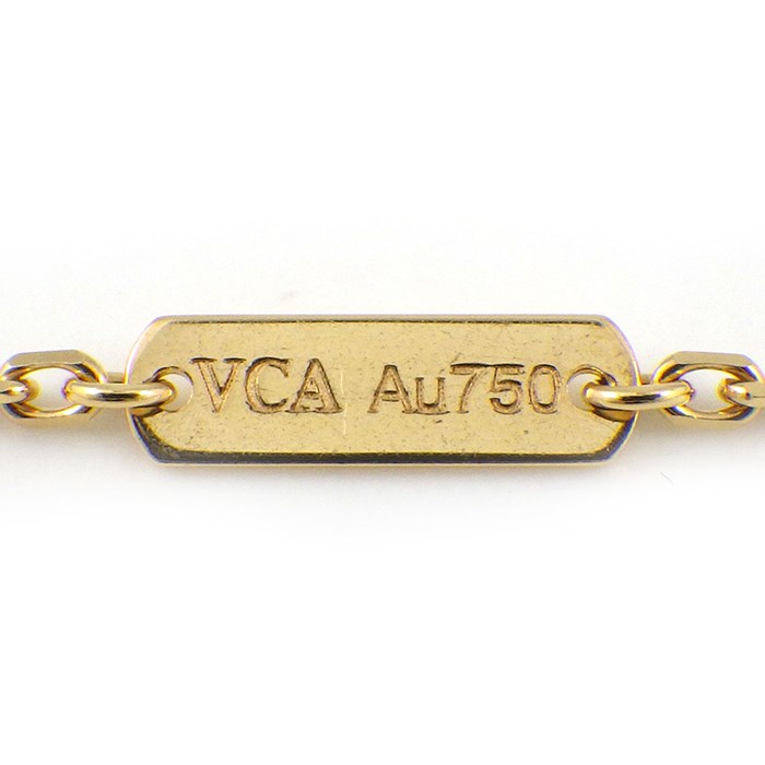 ヴァンクリーフ＆アーペル Van Cleef & Arpels ネックレス ドゥ パピヨン VCARP7UP00 蝶モチーフ 4ポイント ターコイズ トルコ石 2ポイント ダイヤモンド 計0.20ct K18YG K18WG 【箱・保付き】 【中古】