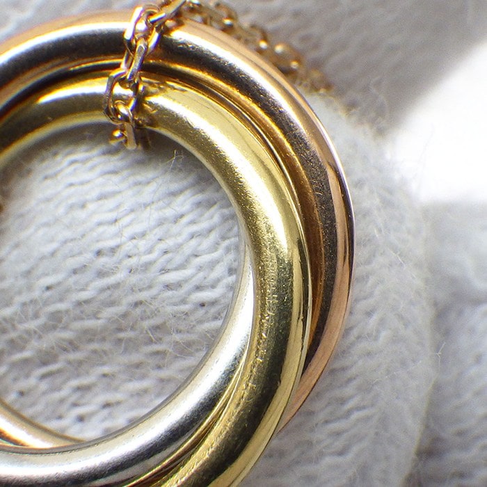 カルティエ Cartier ブレスレット トリニティ チェーン B6069815 スリーカラー 25ポイント ダイヤモンド 計0.20ct K18PG K18WG K18YG 【中古】