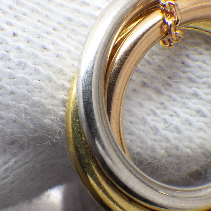 カルティエ Cartier ブレスレット トリニティ チェーン B6069815 スリーカラー 25ポイント ダイヤモンド 計0.20ct K18PG K18WG K18YG 【中古】