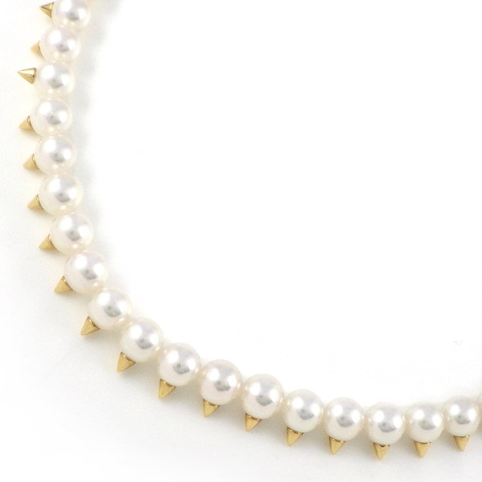 タサキ 田崎真珠 TASAKI ネックレス デインジャー UFN-N1323-18KYG あこや真珠 5.0mm珠 K18YG 【中古】