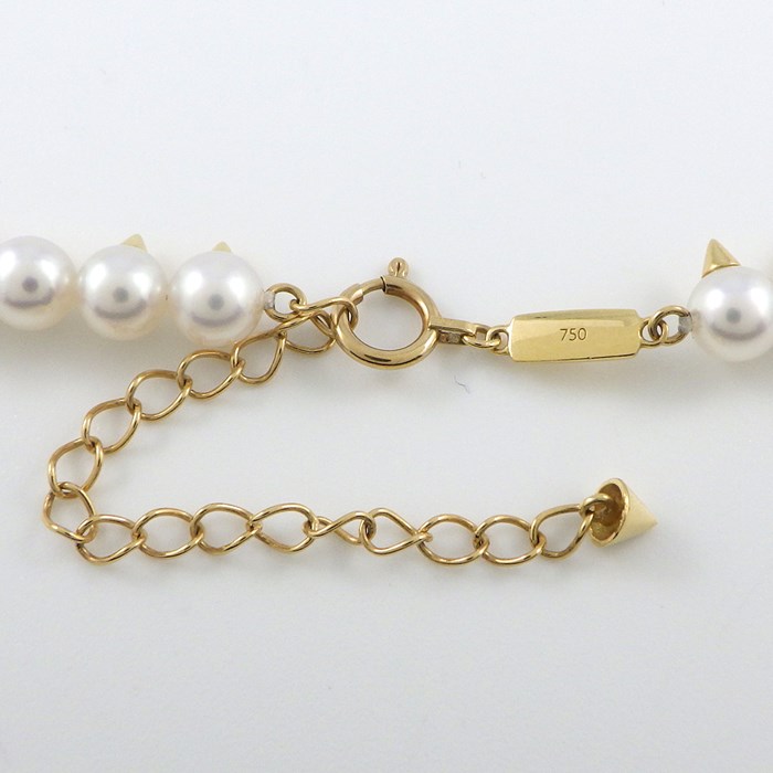 タサキ 田崎真珠 TASAKI ネックレス デインジャー UFN-N1323-18KYG あこや真珠 5.0mm珠 K18YG 【中古】