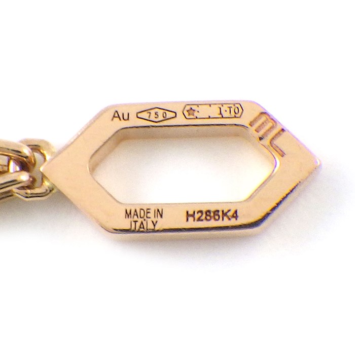 ブルガリ BVLGARI ブレスレット セルペンティ ダブルチェーン 2ポイント ペアシェイプ アメジスト K18PG / #ML 【中古】