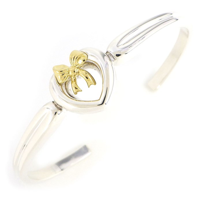 ティファニー Tiffany & Co. バングル ハート ウィズ ボウ