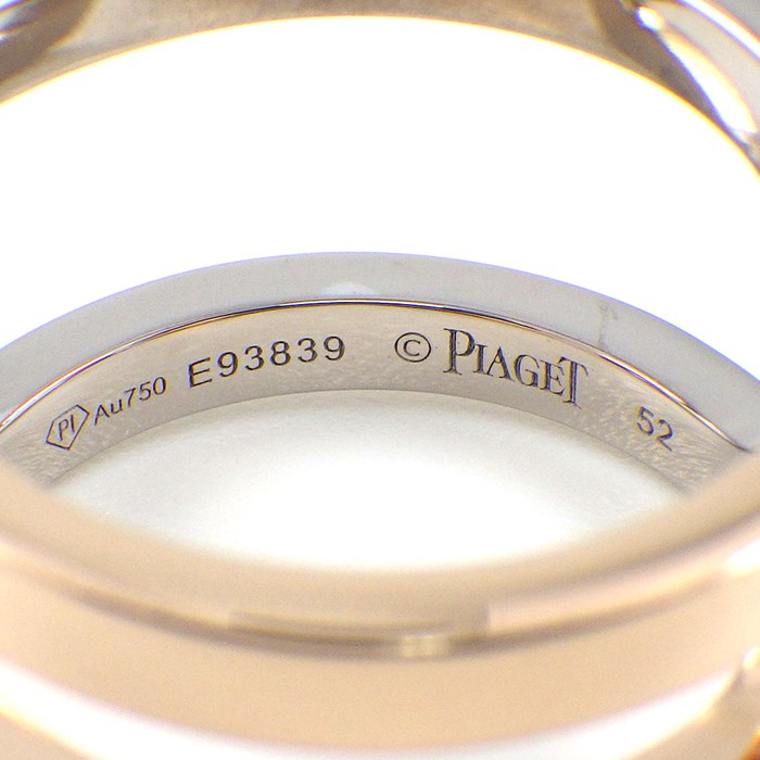 ピアジェ PIAGET リング ポセション クロス コンビカラー K18WG K18PG 12.5号 / #52 【中古】