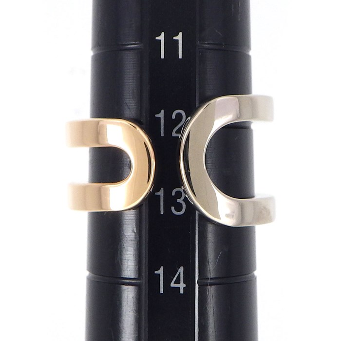 ピアジェ PIAGET リング ポセション クロス コンビカラー K18WG K18PG 12.5号 / #52 【中古】