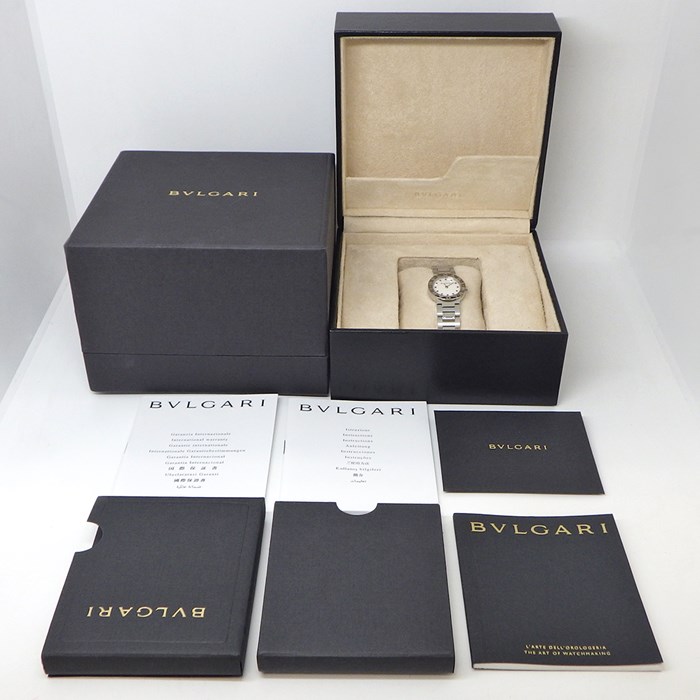 ブルガリ BVLGARI 腕時計 ブルガリ・ブルガリ BB23WSS/12CORJ 日本限定200本 12ポイント ルビーインデックス ホワイトシェル文字盤 SS クオーツアナログ 【箱・保付き】 【中古】