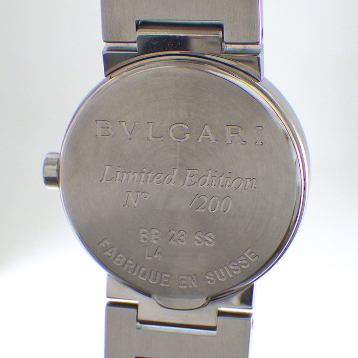 ブルガリ BVLGARI 腕時計 ブルガリ・ブルガリ BB23WSS/12CORJ 日本限定200本 12ポイント ルビーインデックス ホワイトシェル文字盤 SS クオーツアナログ 【箱・保付き】 【中古】
