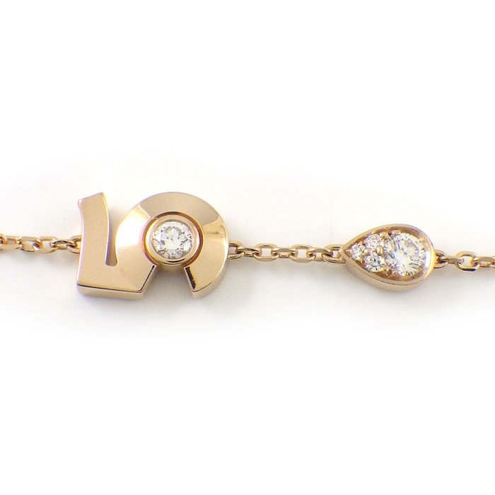 シャネル CHANEL ブレスレット エクストレ ドゥ シャネル No.5 J12428 ドロップモチーフ 5ポイント ダイヤモンド 計0.16ct K18BG 【箱・保付き】 【中古】