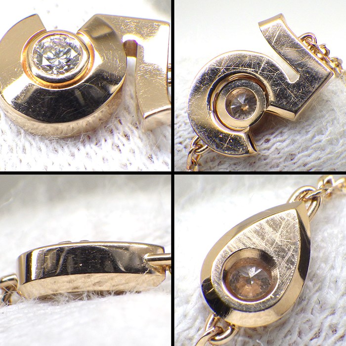 シャネル CHANEL ブレスレット エクストレ ドゥ シャネル No.5 J12428 ドロップモチーフ 5ポイント ダイヤモンド 計0.16ct K18BG 【箱・保付き】 【中古】