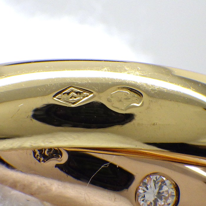 カルティエ Cartier リング トリニティ スリーカラー 15ポイント ダイヤモンド K18PG K18WG K18YG 7.5号 / #47 【中古】