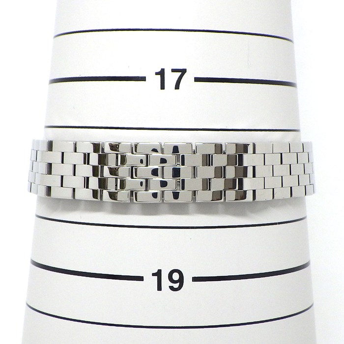 カルティエ Cartier 腕時計 サントス ドゥモワゼル SM W25064Z5 スクエア アイボリー文字盤 SS クオーツアナログ 【中古】