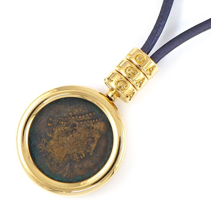 ブルガリ BVLGARI モネーテ コイン チャーム キーホルダー 古代コイン