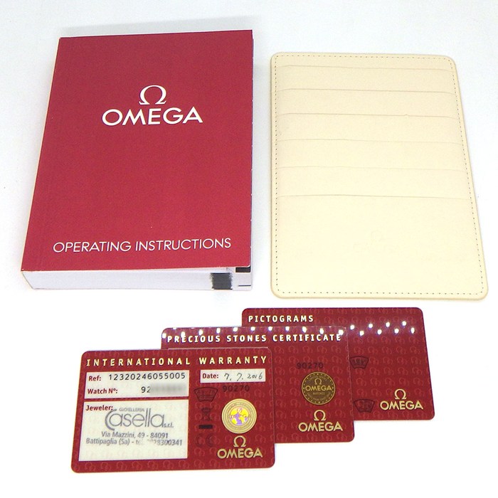 オメガ OMEGA 腕時計 コンステレーション 123.20.24.60.55.005 12ポイント ダイヤインデックス ホワイトシェル文字盤 K18PG SS クオーツアナログ 【中古】