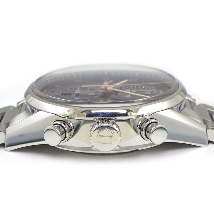 タグ・ホイヤー TAG Heuer 腕時計 カレラ クロノグラフ CAR2014.FC6235 ブラック文字盤 デイト スモールセコンド 裏スケ SS 自動巻き 【中古】