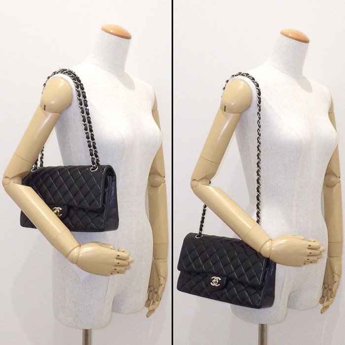 シャネル CHANEL ショルダーバッグ マトラッセ25 11.12 クラシック ハンドバッグ A01112 2019年 ブラック ボルドー ラムスキン 【中古】
