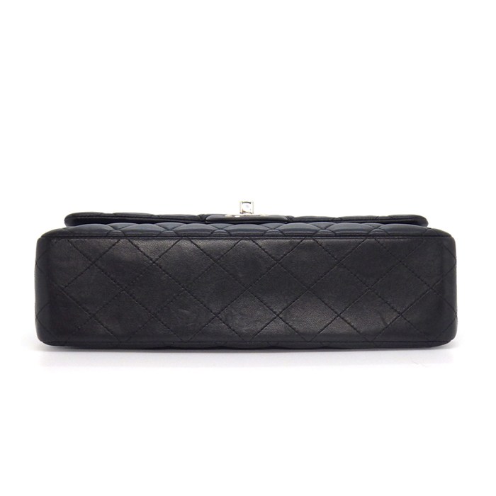 シャネル CHANEL ショルダーバッグ マトラッセ25 11.12 クラシック ハンドバッグ A01112 2019年 ブラック ボルドー ラムスキン 【中古】