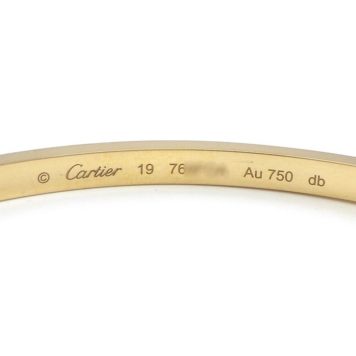 カルティエ Cartier バングル ラブ SM B6079119 2026年5月ギャラ K18YG / #19 【箱・保付き】 【中古】
