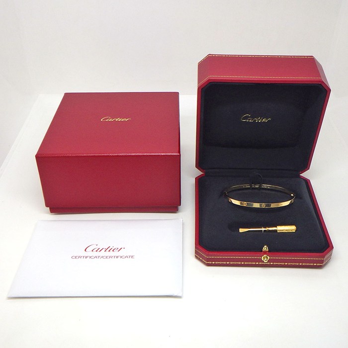 カルティエ Cartier バングル ラブ SM B6079119 2026年5月ギャラ K18YG / #19 【箱・保付き】 【中古】