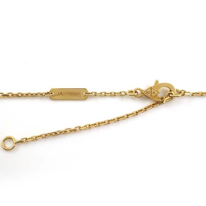 ヴァンクリーフ＆アーペル Van Cleef & Arpels ネックレス ヴィンテージ アルハンブラ VCARP2R700 2018年 ホリデーコレクション クリスマス 限定モデル ゴールドマザーオブパール 1ポイント ダイヤモンド K18YG 【箱・保付き】 【中古】