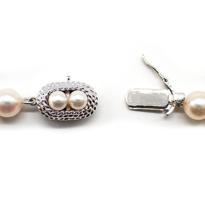 タサキ 田崎真珠 TASAKI ネックレス アコヤ真珠 7.0mm珠 SV925 【中古】