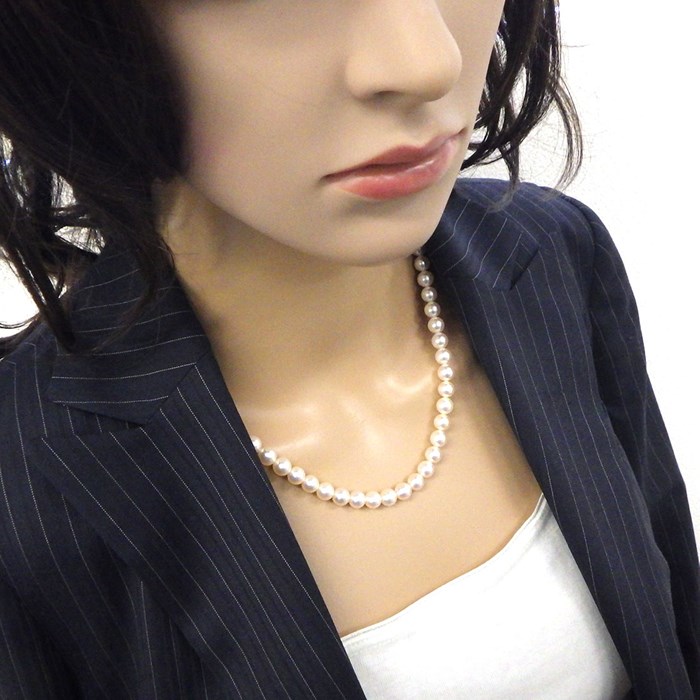 タサキ 田崎真珠 TASAKI ネックレス アコヤ真珠 7.0mm珠 SV925 【中古】