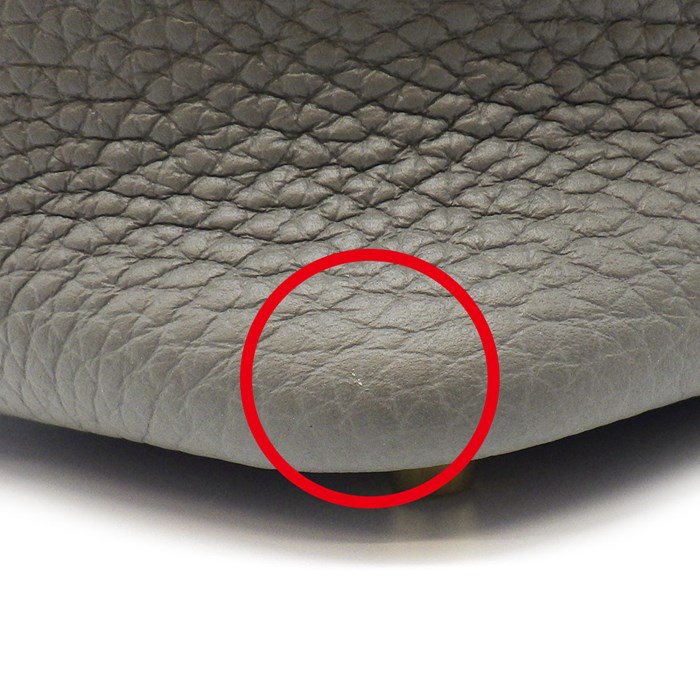 エルメス HERMES ハンドバッグ ピコタン PM 2022年製 グリメイヤー トリヨンクレマンス (牛革) ゴールド金具 【中古】