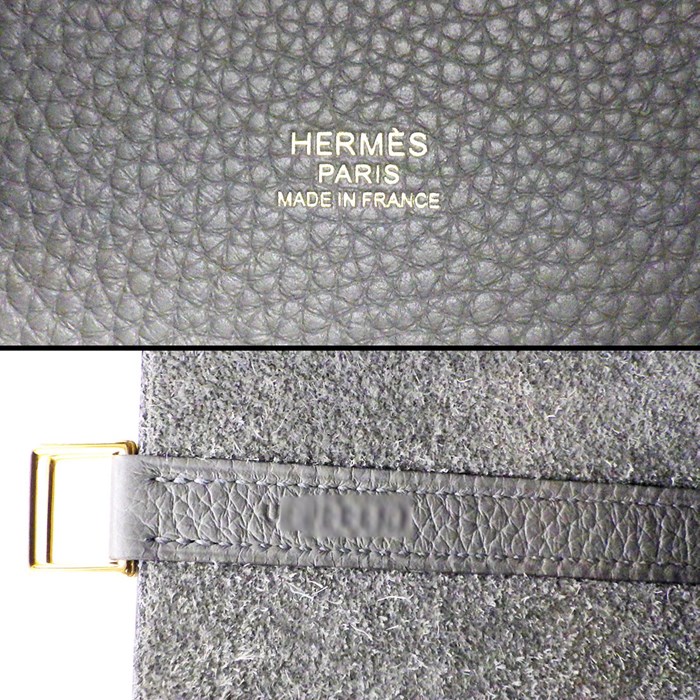 エルメス HERMES ハンドバッグ ピコタン PM 2022年製 グリメイヤー トリヨンクレマンス (牛革) ゴールド金具 【中古】