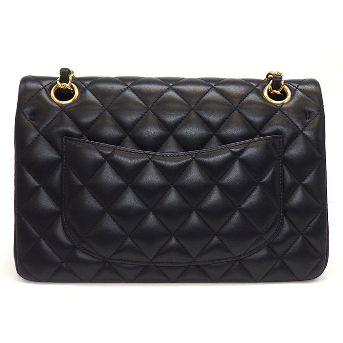 シャネル CHANEL ハンドバッグ ショルダーバッグ マトラッセ 23 クラシック スモール A01113 2020年 ブラック ボルドー ラムスキン ゴールド金具 【中古】