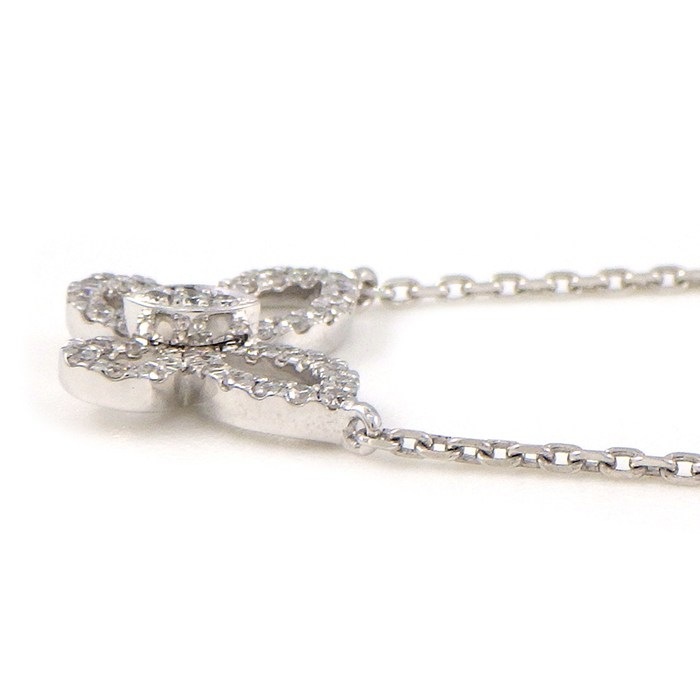グラフ Graff GRAFF ネックレス ミニバタフライ シルエット RGP808 ダイヤモンド 計0.15ct K18WG 【箱・保付き】 【中古】