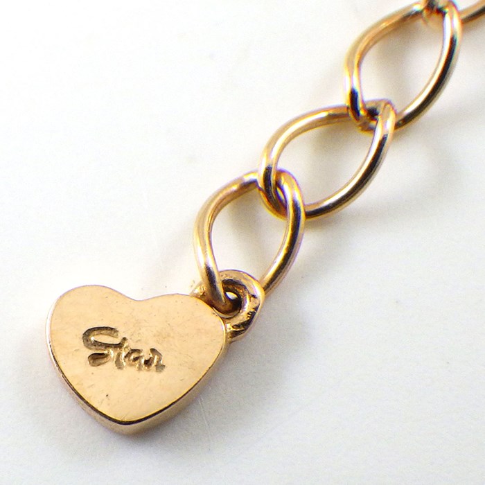 スタージュエリー STAR JEWELRY ネックレス ミステリアス ハート Sサイズ 2ZN2065 3ポイント スクエアカット ルビー 0.18ct K18PG 【中古】