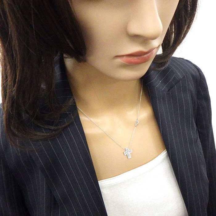 ダミアーニ DAMIANI ネックレス ベルエポック XXS 20083507 ダイヤモンド 計0.17ct K18WG 【箱・保付き】 【中古】